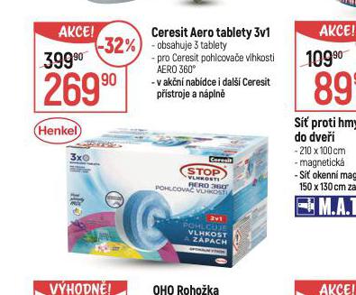 CERESIT AERO TABLETY 3v1
