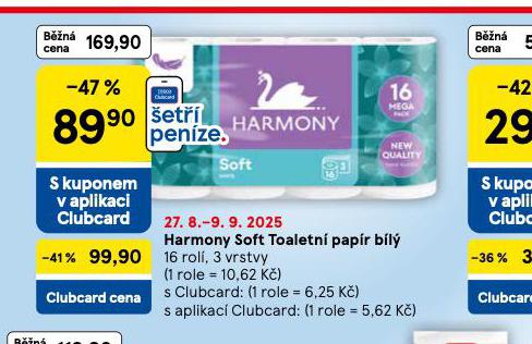 HARMONY SOFT TOALETN PAPR BL