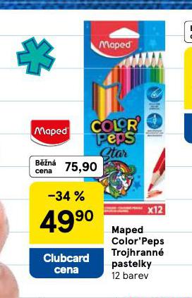 MAPED COLORS PEPS TROJHRANN PASTELKY