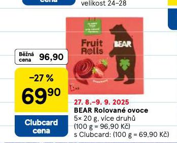 BEAR ROLOVAN OVOCE