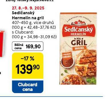 SEDLANSK HERMELN NA GRIL