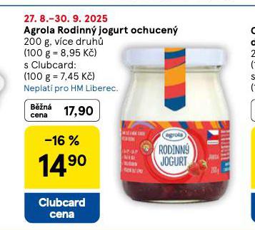 AGROLA RODINN JOGURT OCHUCEN
