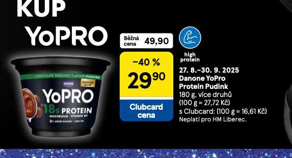 DANONE YOPRO PROTEIN PUDINK
