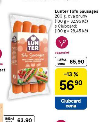 LUNTER TOFU SAUSAGES