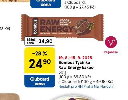BOMBUS TYINKA RAW ENERGY KAKAO