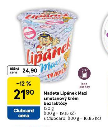 MADETA LIPNEK MAXI SMETANOV KRM BEZ LAKTZY