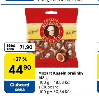 MOZART KUGELN PRALINKY