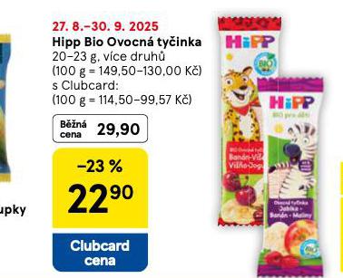 HIPP BIO OVOCN TYINKA
