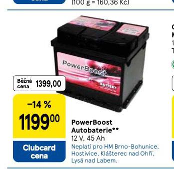 POWERBOOST AUTOBATERIE 45  Ah