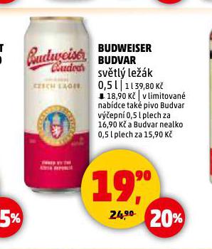 PIVO BUDWEISER BUDVAR