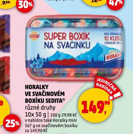 HORALKY VE SVAINOVM BOXKU SEDITA