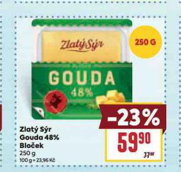 ZLAT SR GOUDA 48% BLOEK