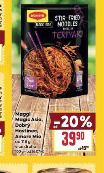 MAGGI MAGIC ASIA, DOBR HOSTINEC AMORE MIO