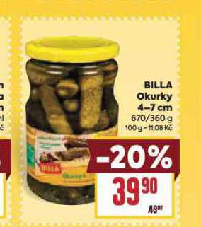 BILLA OKURKY 4-7 CM