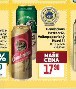 PIVO GAMBRINUS PATRON 12