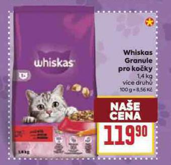 WHISKAS GRANULE PRO KOKY