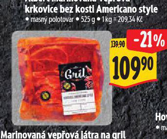 MARINOVAN VEPOV KRKOVICE BEZ KOSTI AMERICANO STYLE