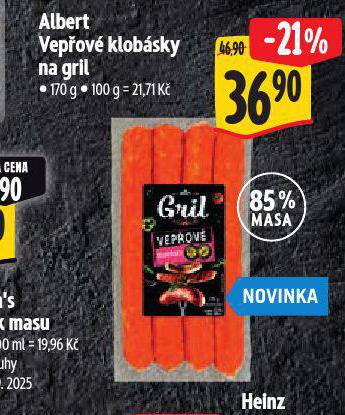 VEPOV KLOBSKY NA GRIL