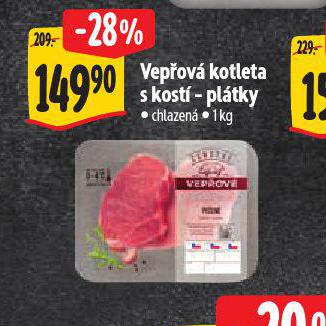 VEPOV KOTLETA S KOST - PLTKY