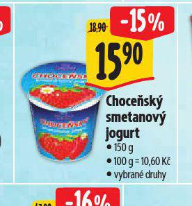 CHOCESK SMETANOV JOGURT
