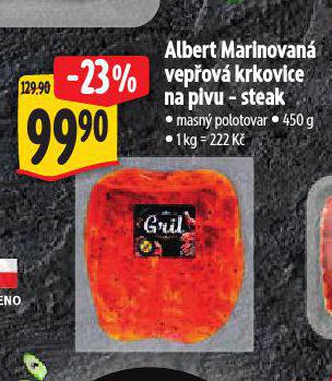 MARINOVAN VEPOV KRKOVICE NA PIVU STEAK