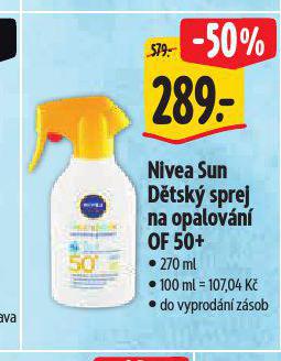 NIVEA SUN DTSK SPREJ NA OPALOVN