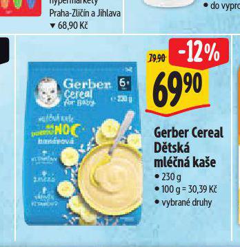 GERBER CEREAL MLN KAE