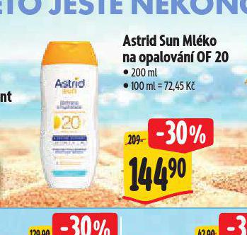 ASTRID SUN MLKO NA OPALOVN OF 20