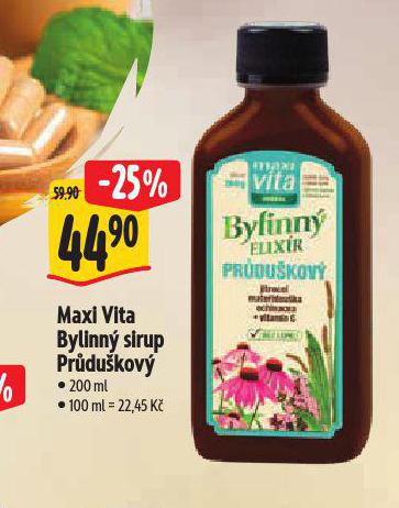 MAXI VITA BYLINN SIRUP PRDUKOV