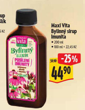 MAXI VITA BYLINN SIRUP IMUNITA