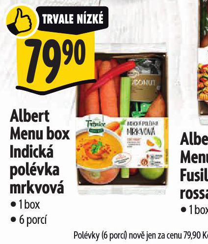 ALBERT MENU BOX INDICK MRKVOV POLVKA