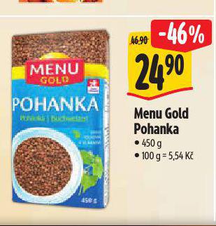 MENU GOLD POHANKA