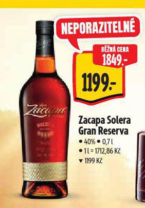 ZACAPA SOLERA GRAN RESERVA