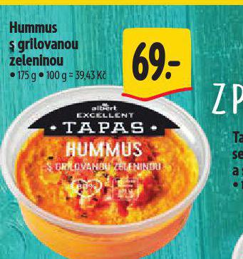HUMMUS S GRILOVANOU ZELENINOU