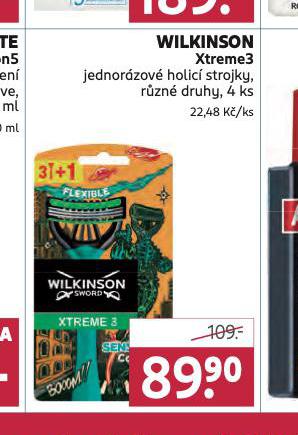 WILKINSON XTREME3 HOLIC STROJKY