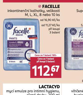 FACELLE INKONTINENN KALHOTKY