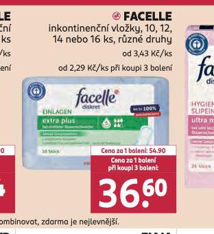 FACELLE INKONTINENN VLOKY