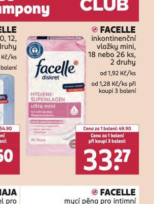 FACELLE INKONTINENN VLOKY