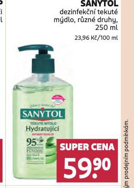 SANYTOL DEZINFEKN TEKUT MDLO