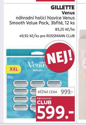 GILLETTE VENUS SMOOTH NHRADN HLAVICE