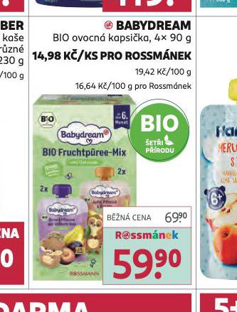 BABYDREAM BIO OVOCN KAPSIKA