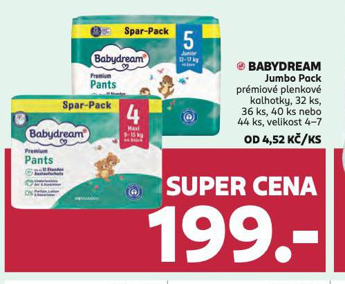BABYDREAM JUMBO PACK PRMIOV DTSK PLENKY