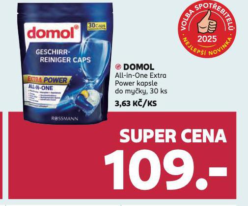 DOMOL ALL IN EXTRA POWER KAPSLE DO MYKY