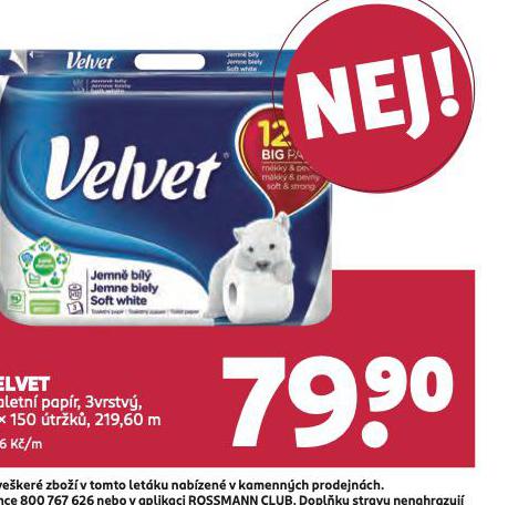 VELVET TOALETN PAPR