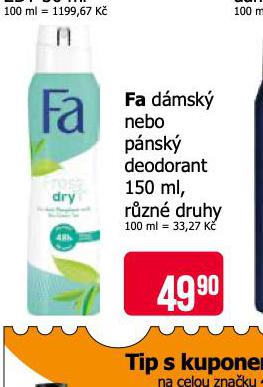 FA DEODORANT