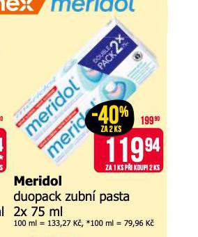 MERIDOL DUOPACK ZUBN PASTA