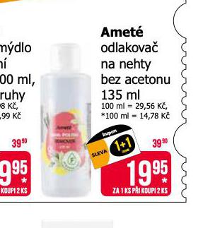 AMET ODLAKOVA NA NEHTY BEZ ACETONU