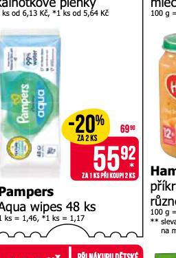 PAMPERS AQUA WIPES