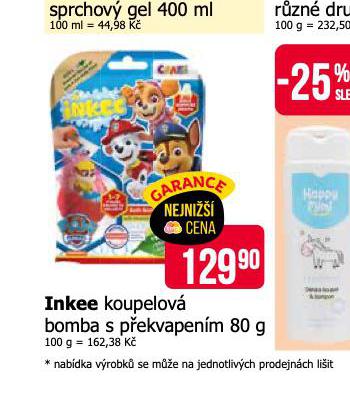 INKEE KOUPELOV BOMBA S PEKVAPENM