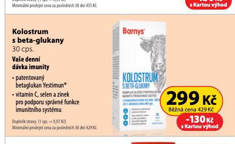 KOLOSTRUM S BETA-GLUKANY